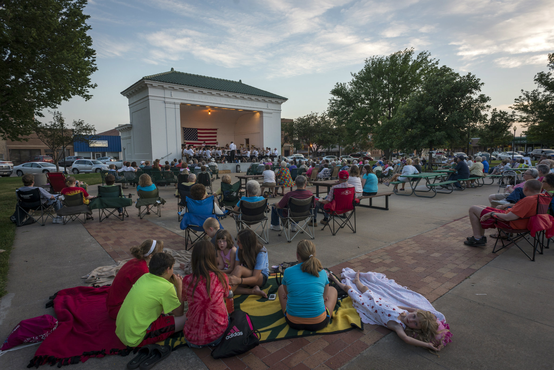 Attendees at the Great Bend City Band concert